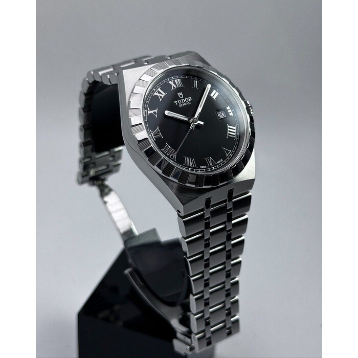 (SOLD!!) 38mm • 2023 Tudor Royal Black Dial ref.28500 cal.2429 Full Set